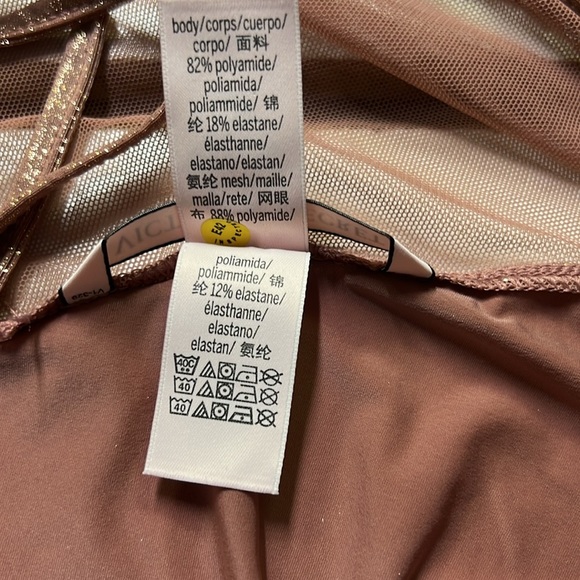 VS Shimmering Rose Gold Slip Gown - Picture 6 of 6